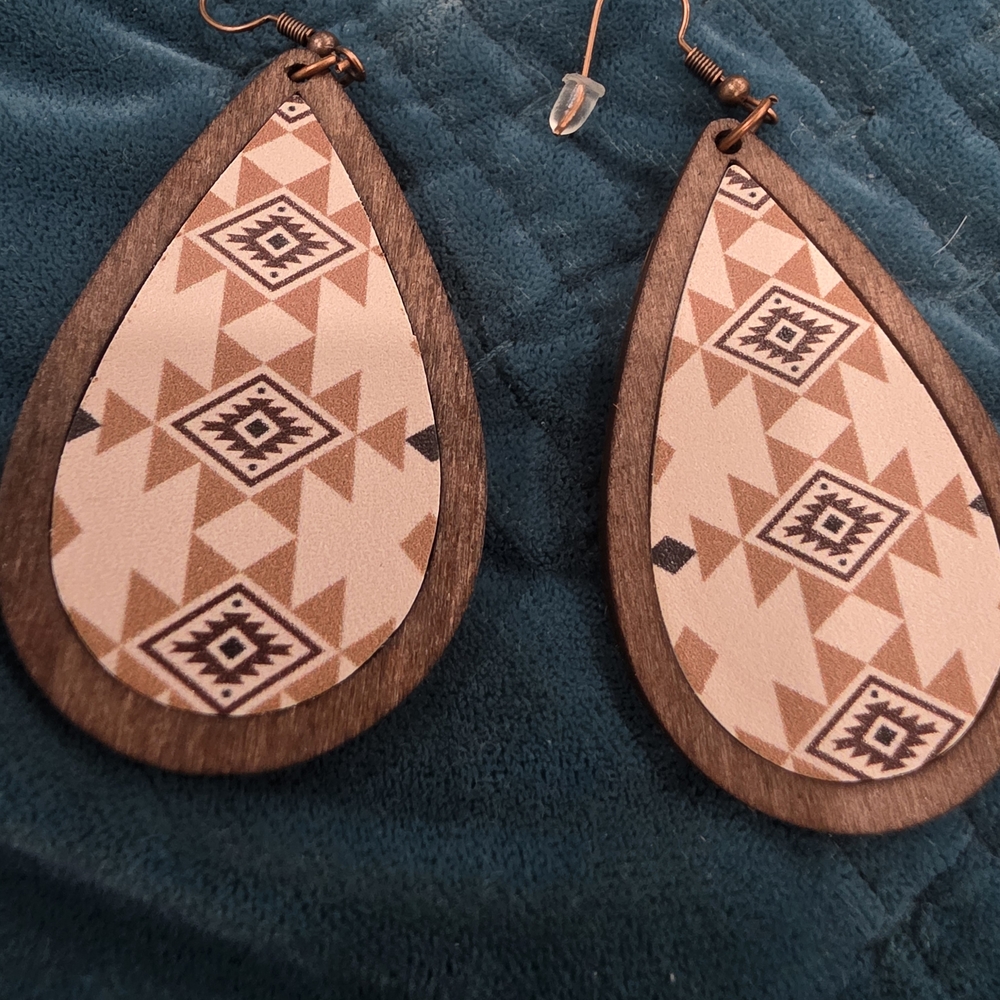Geometric Teardrop Earrings